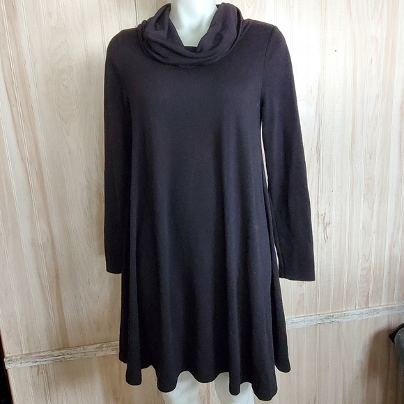 Artisan Ny Dresses & Skirts - Artisan NY Womens Black Cowl Neck Sweater Dress Size M Long Sleeve
